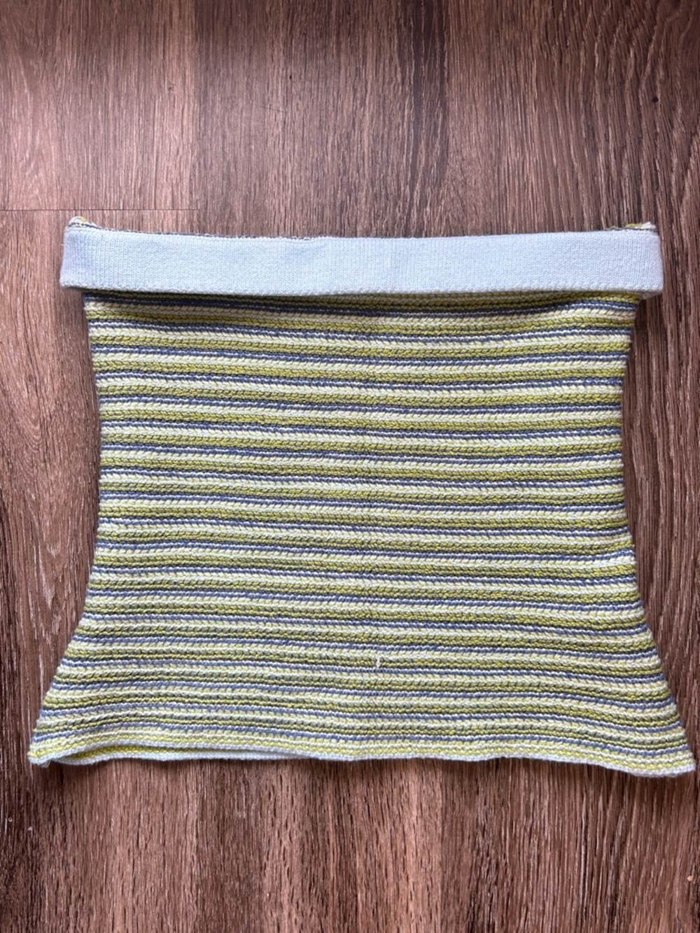 American Eagle Striped Knit Skirt/Tube Top - Green, Blue, & White